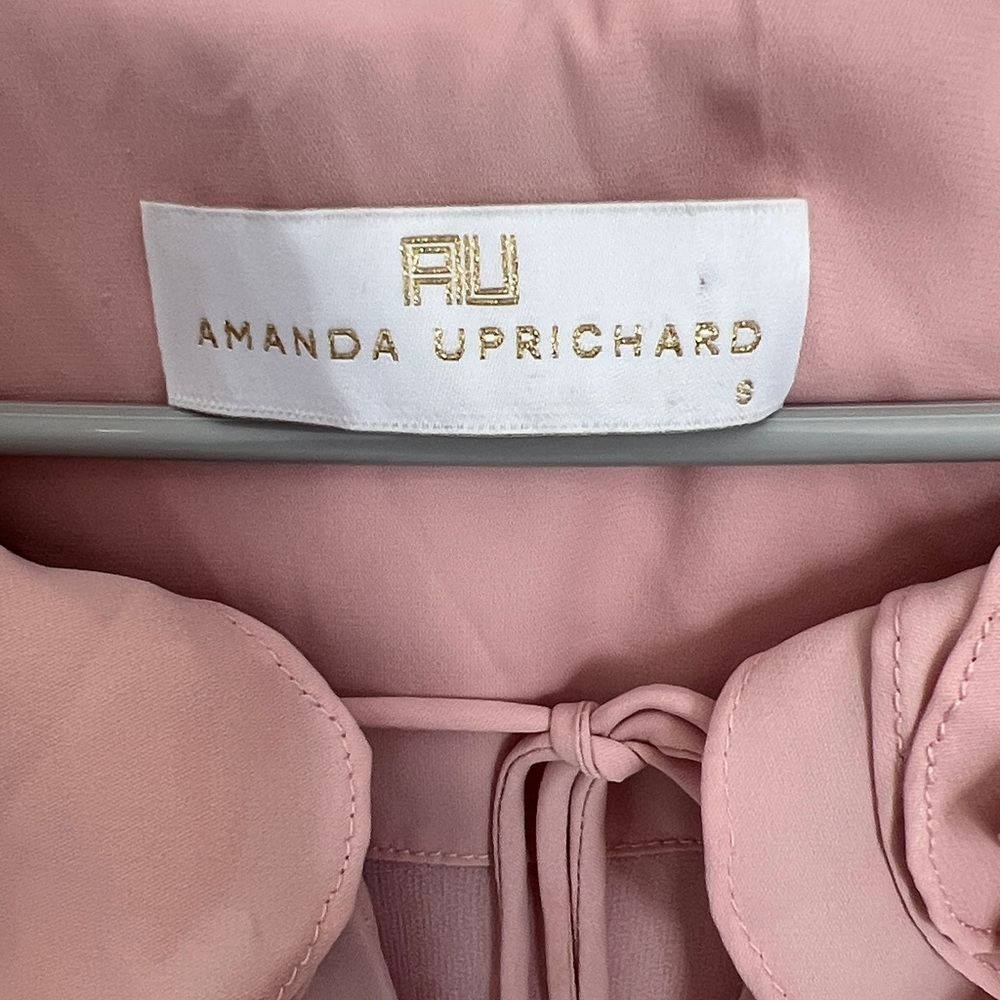 Amanda Uprichard Blush Pink Baby Doll  Dress with Tie Detail - Picture 2 of 3